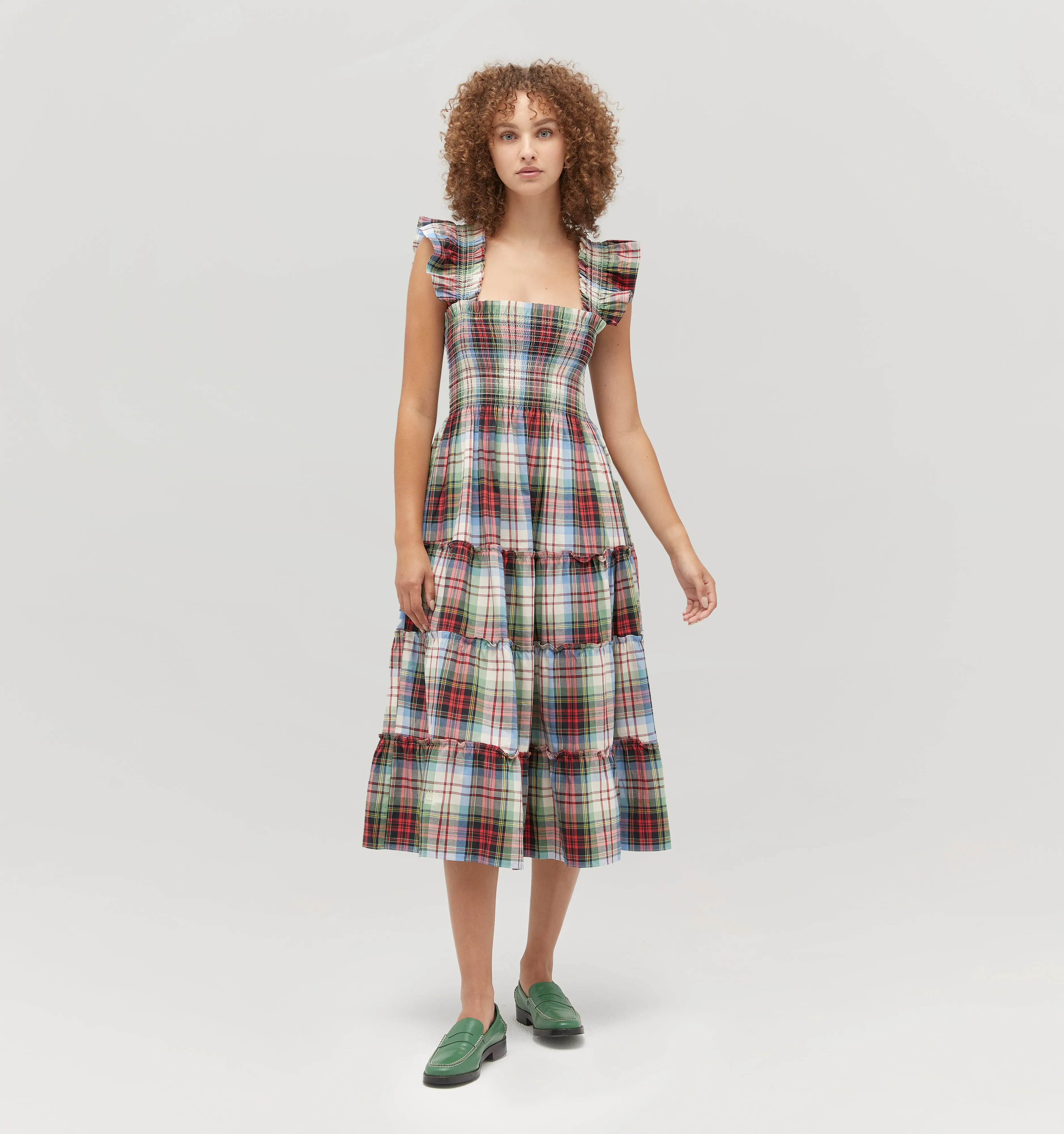 The Ellie Nap Dress - Multi Tartan