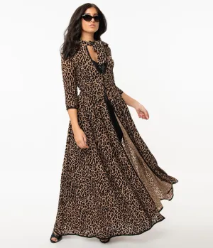 Unique Vintage Leopard Print Tallullah Duster