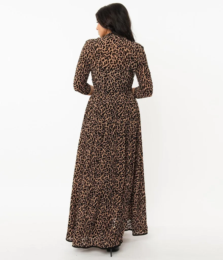 Unique Vintage Leopard Print Tallullah Duster