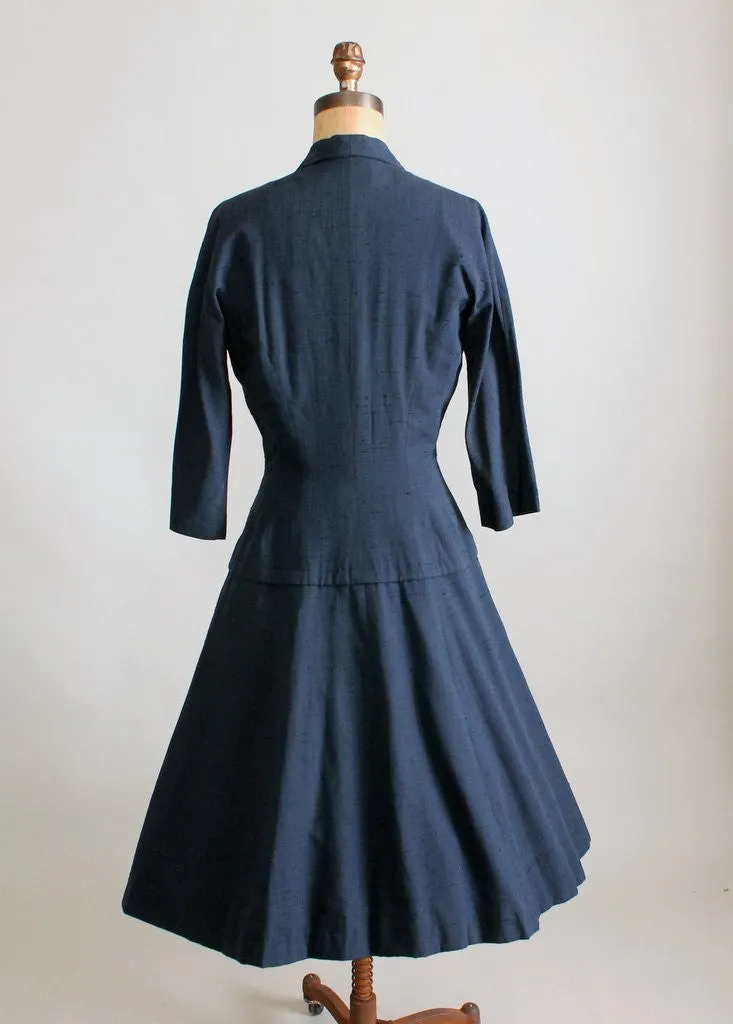 Vintage 1950s Suzy Perette New Look Silk Coat Dress