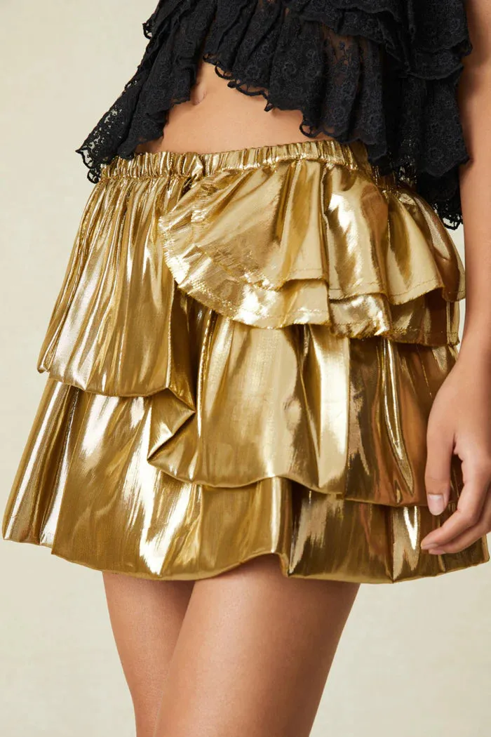 Winnett Skirt ~ Glowing Gold